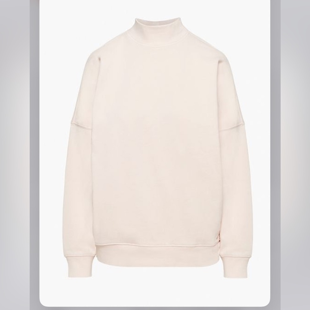 Tna COZY FLEECE MEGA MOCK SWEATSHIRT - oracle pink